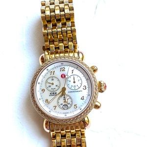 Gorgeous summery gold Michelle watch